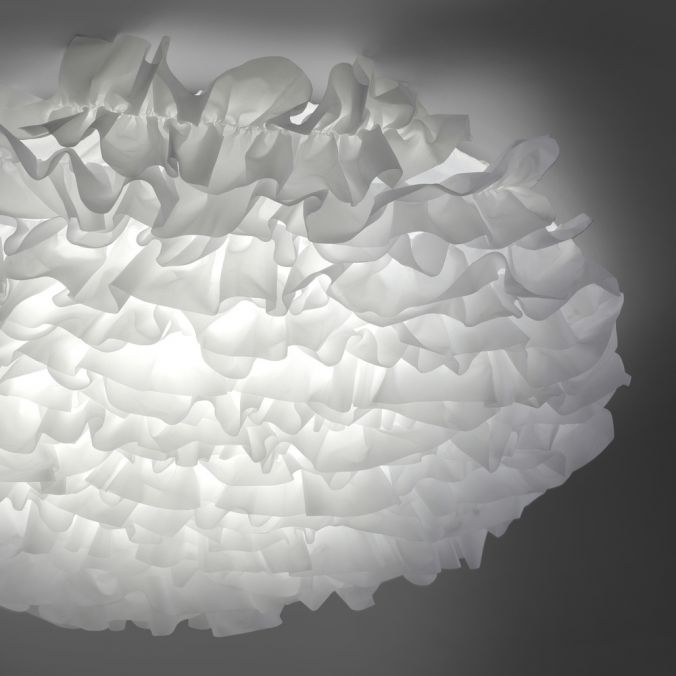 Paul Neuhaus LED Deckenleuchte, Naomi, Stoffschirm, weiß, Ø75cm zollfrei