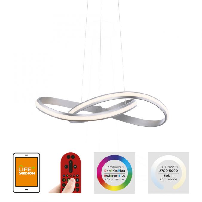 Paul Neuhaus LED Pendelleuchte Smart-Home, Lichtfarbsteuerung, Farbwechsel, dimmbar