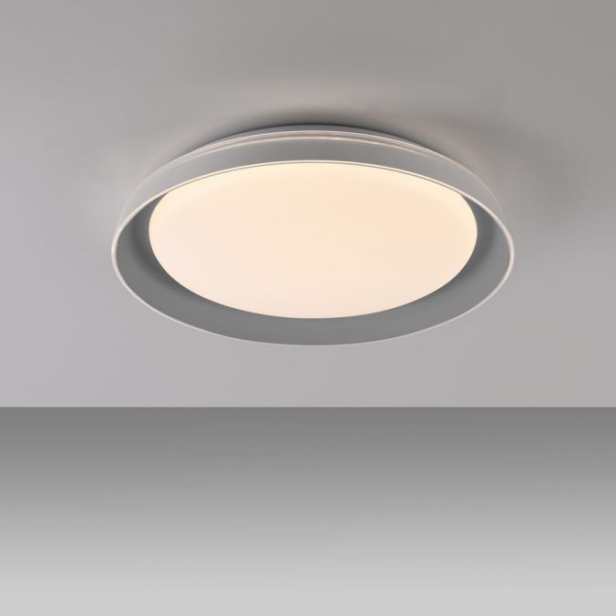 Paul Neuhaus LED Deckenleuchte grau D=43cm dimmbar Switchmo Memoryfunktion Auslauf