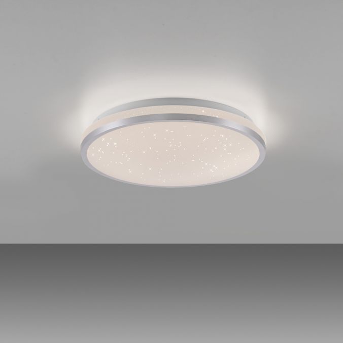 Paul Neuhaus LED Deckenleuchte D=28cm silber Sternenhimmeloptik dimmbar Angebote