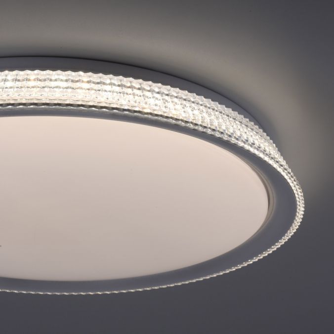 Paul Neuhaus LED Deckenleuchte, silber, rund, dimmbar, warmweiß, 3000K im Angebot