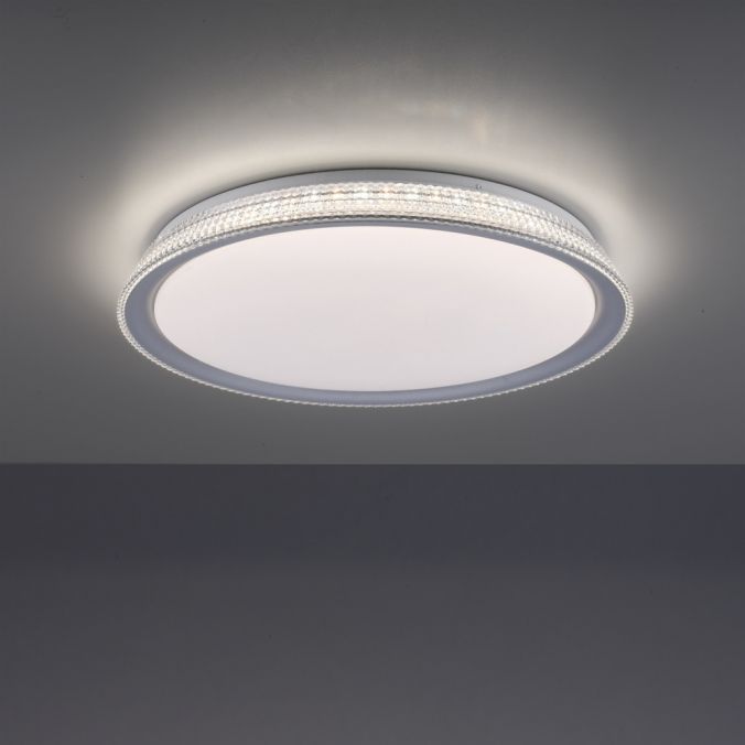 Paul Neuhaus LED Deckenleuchte, silber, rund, dimmbar, warmweiß, 3000K im Angebot