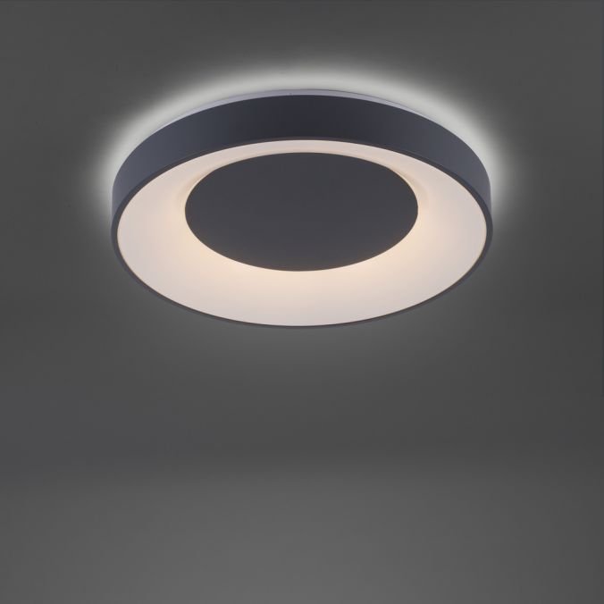 Paul Neuhaus LED-Deckenleuchte, anthrazit, dimmbar, App, Fernbedienung Fabrikverkauf