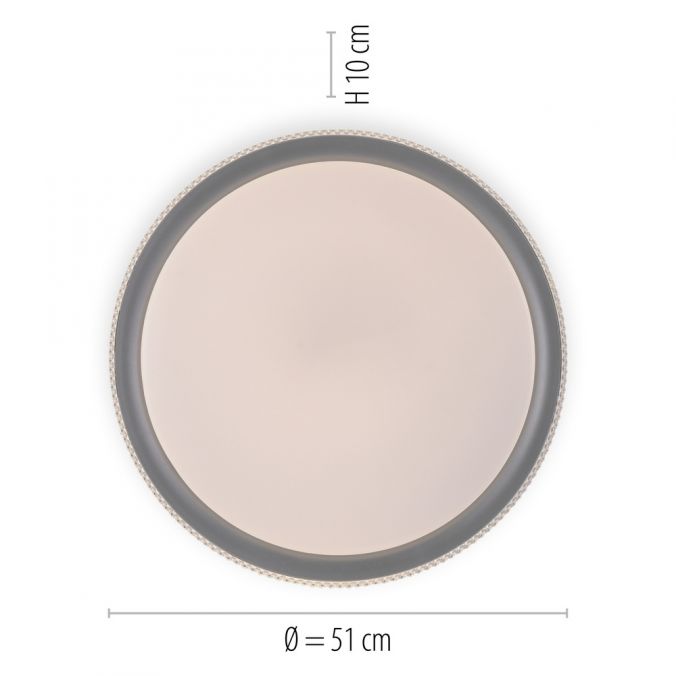 Paul Neuhaus LED-Deckenleuchte, silber, dimmbar, App, Fernbedienung Meist gekauft