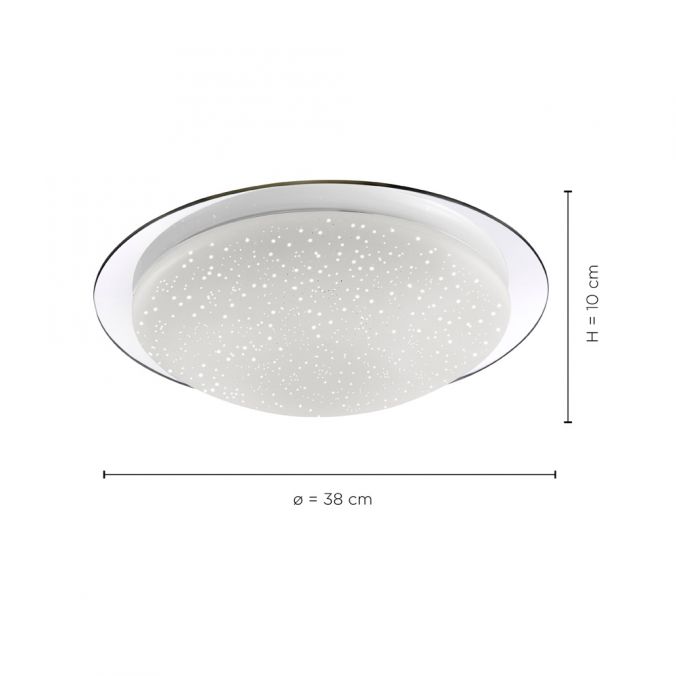 Paul Neuhaus LED-Deckenleuchte, Sternenhimmeloptik, Lichtfarbsteuerung, dimmbar, modern Blitzverkäufe