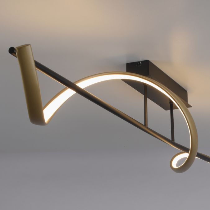 Paul Neuhaus Paul Neuhaus LED Deckenleuchte Q-SWING anthrazit mit messing matt Smarthome Fabrik Onlineshop