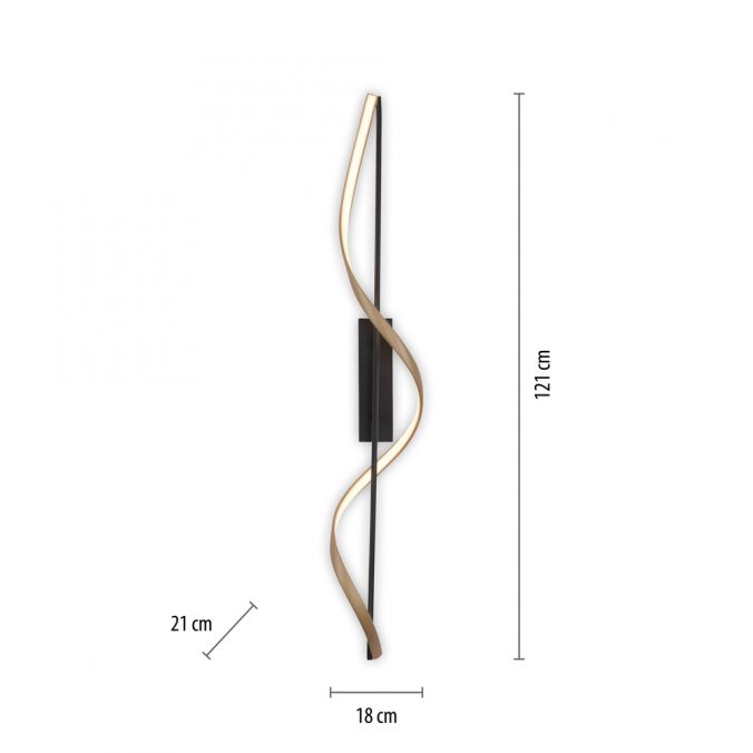 Paul Neuhaus Paul Neuhaus LED Deckenleuchte Q-SWING anthrazit mit messing matt Smarthome Fabrik Onlineshop