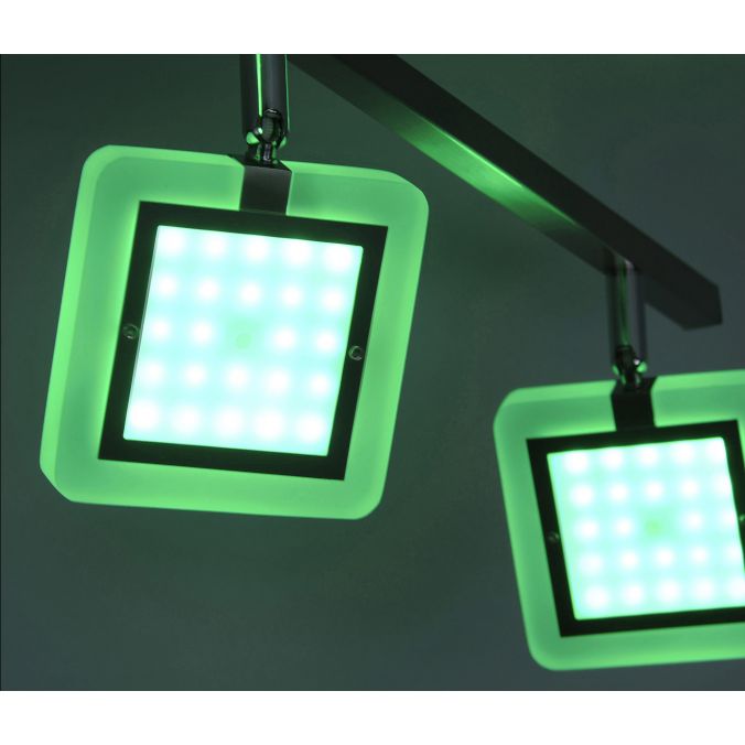 Paul Neuhaus Paul Neuhaus, Q-VIDAL, LED-Deckenleuchte, 4-flg, silber, Smart Home (Auslauf) Fabrikpreis