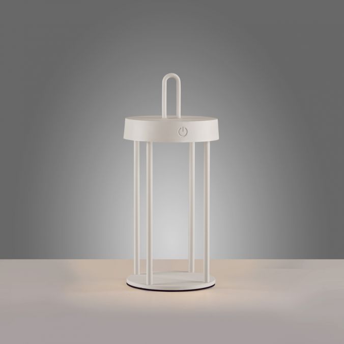 Paul Neuhaus LED Akkulampe Tischleuchte weiß 28cm Touchdimmer IP44 Gartenleuchte Black Friday