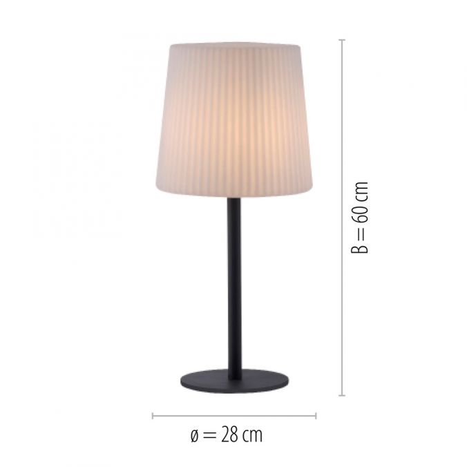 Paul Neuhaus Tischleuchte, anthrazit, Kunststoffleuchtenschrim, blendfrei Cyber Monday