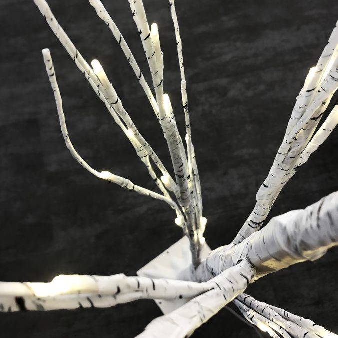 Paul Neuhaus LED Baum, weiß, Birkenoptik, spritzwassergeschützt, modern, warmweiß Osterangebot