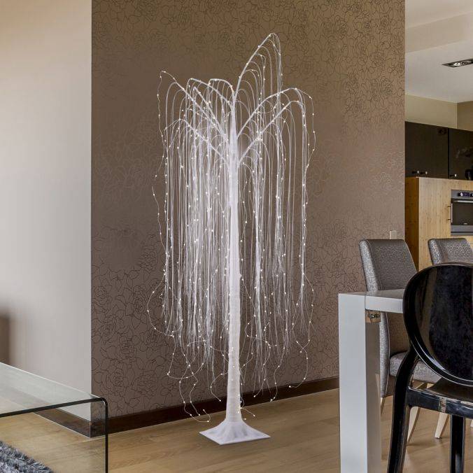 Paul Neuhaus LED Baum, weiß, Weidenoptik, warmweißes Licht, spritzwassergeschützt Vatertagsangebot