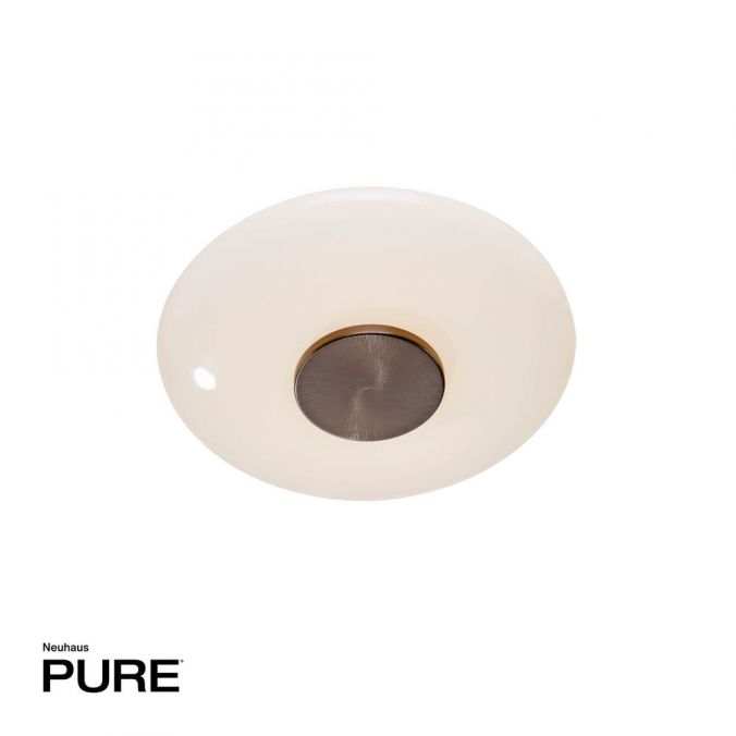 Paul Neuhaus Paul Neuhaus LED Wand- und Deckenleuchte PURE Vitrum dark-metal brown