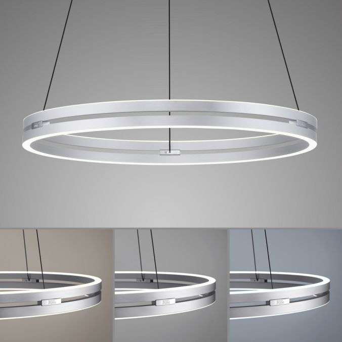 Paul Neuhaus Paul Neuhaus LED Pendelleuchte PURE-E-LOOP aluminium elektrisch Riesige Ersparnisse