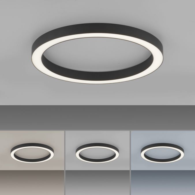 Paul Neuhaus Paul Neuhaus LED Deckenleuchte PURE-LINES ROUND anthrazit 50x50 dimmbar CCT VIP-Rabatte