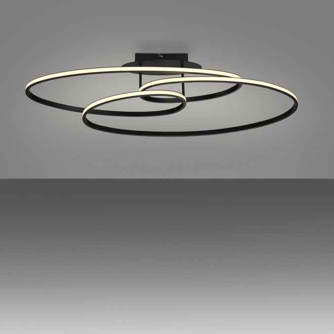 Paul Neuhaus LED Deckenleuchte schwarz Leuchtringe Esszimmer Wohnraumleuchte Bis zu 55% Rabatt