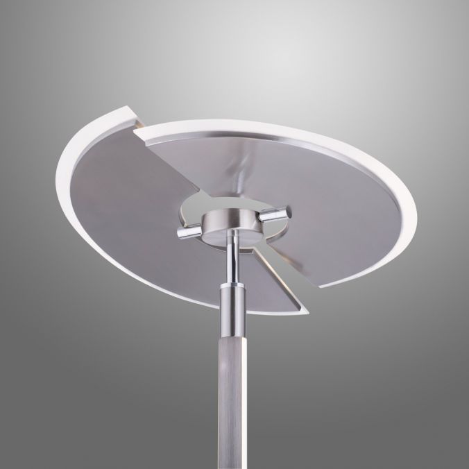 Paul Neuhaus Paul Neuhaus PURE MUTIL LED Deckenfluter silber farbig Leselicht dimmbar Riesige Rabatte