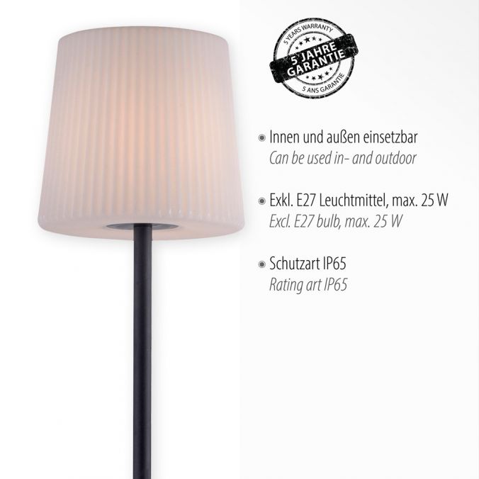 Paul Neuhaus Stehleuchte, anthrazit, Kunststoffleuchtenschrim, blendfrei Online