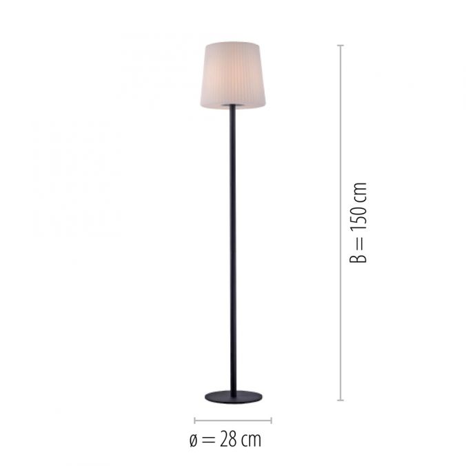 Paul Neuhaus Stehleuchte, anthrazit, Kunststoffleuchtenschrim, blendfrei Online