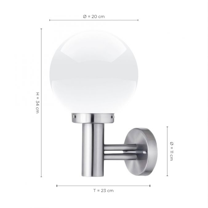 Paul Neuhaus Wandleuchte, rund, edelstahl, IP 44 spritzwassergeschützt, E27, opalglas Angebote
