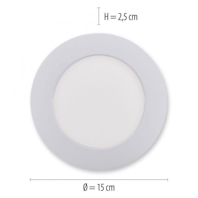 Paul Neuhaus LED Einbauleuchte, Aufbauleuchte weiß, weißes Kunststoffglas Fabrik Onlineshop