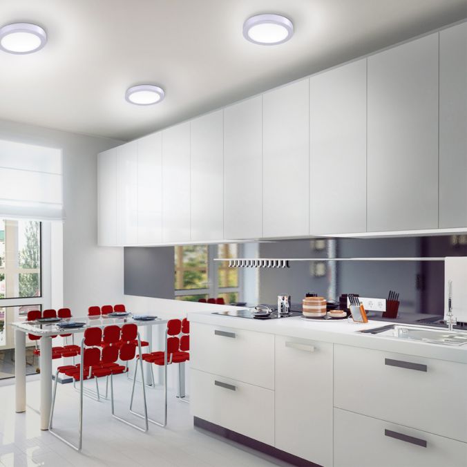 Paul Neuhaus LED-Einbauleuchte in silber und rund mit warmweißer Lichtfarbe mit Dimmfunktion Preisnachlass