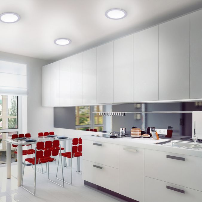 Paul Neuhaus LED-Einbauleuchte, silber, rund inkl. Dimmfunktion, blendfrei, modern Saisonschlussverkauf