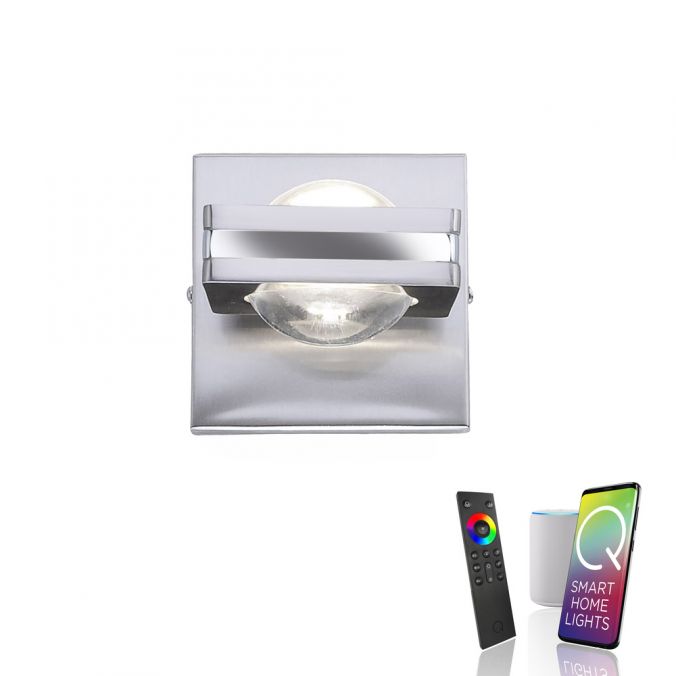 Paul Neuhaus Paul Neuhaus, Q-FISHEYE, LED-Wandleuchte, dimmbar, Linse, Smart Home