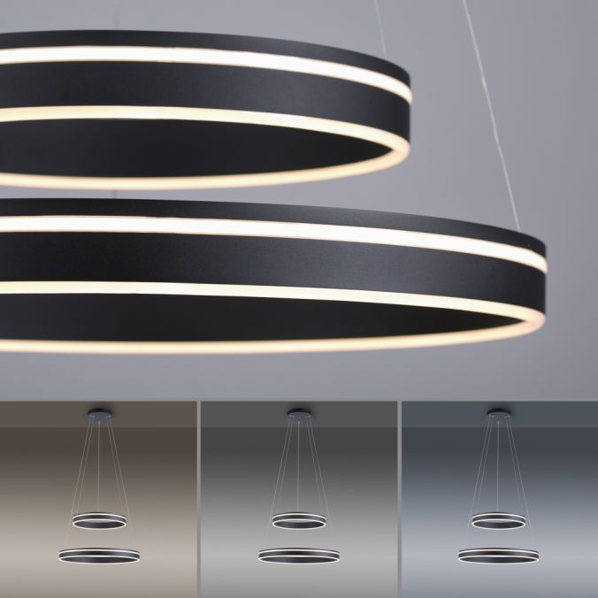 Paul Neuhaus Paul Neuhaus Q-VITO LED Pendelleuchte Smart Home anthrazit dimmbar Pendelllampe Lagerräumung