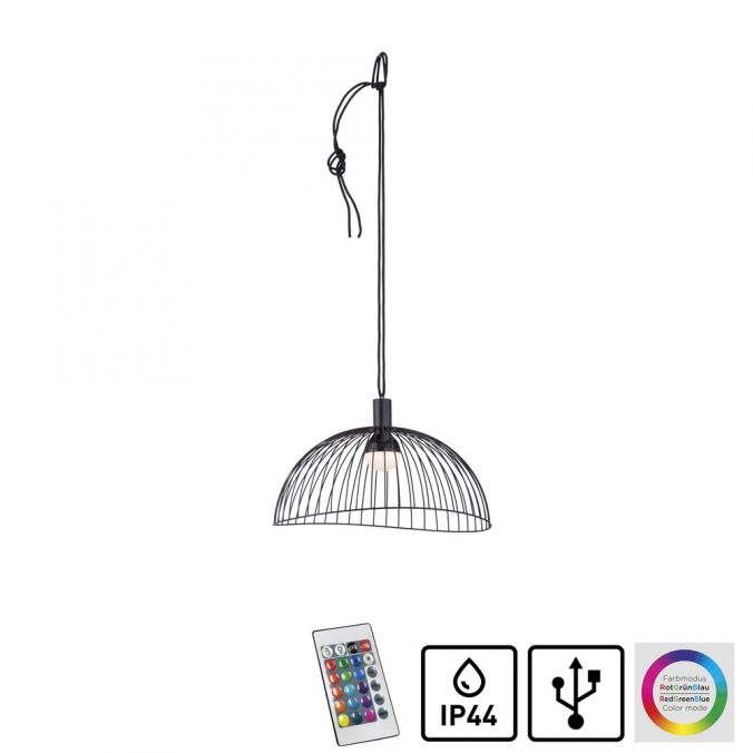 Paul Neuhaus LED Pendelleuchte, inkl. Fernbedienung, dimmbar, modern, RGB Farbwechsel