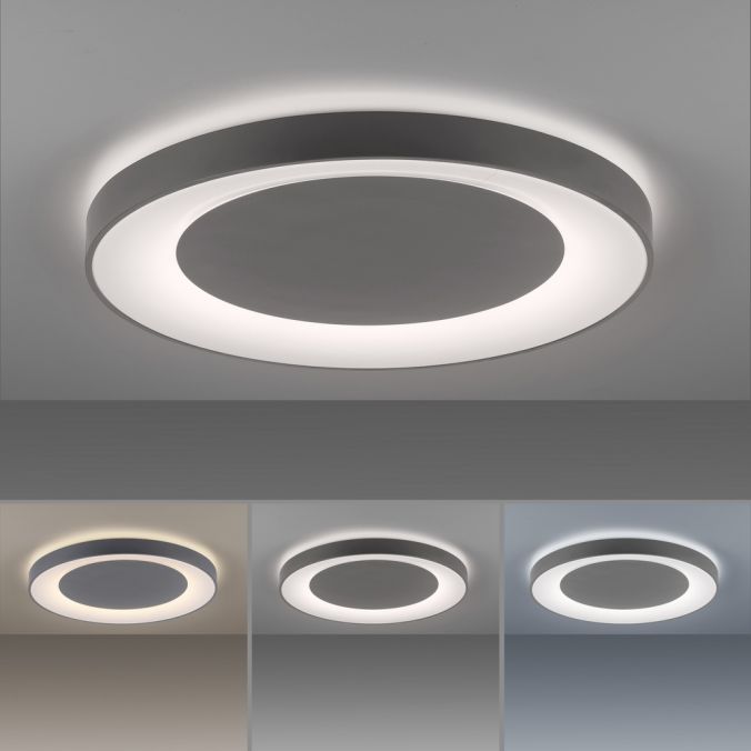 Paul Neuhaus LED-Deckenleuchte, anthrazit-grau, dimmbar, CCT-Farbmanagement, Memory Funktion Tiefpreis