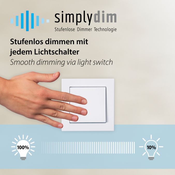 Paul Neuhaus LED Deckenleuchte schwarz D=16cm dimmbar SymplyDim Spot Super Sparpreis