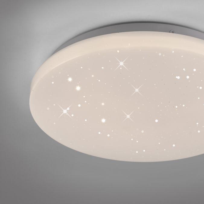 Paul Neuhaus LED Deckenleuchte D=26cm weiß Sternenhimmel zeitloses Design warmweiß JETZT KAUFEN