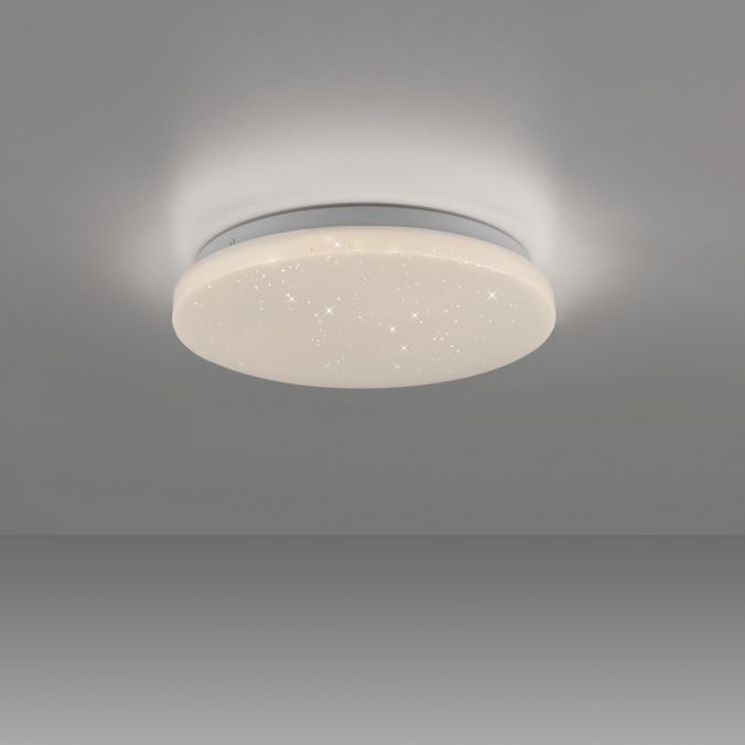 Paul Neuhaus LED Deckenleuchte D=26cm weiß Sternenhimmel zeitloses Design warmweiß JETZT KAUFEN