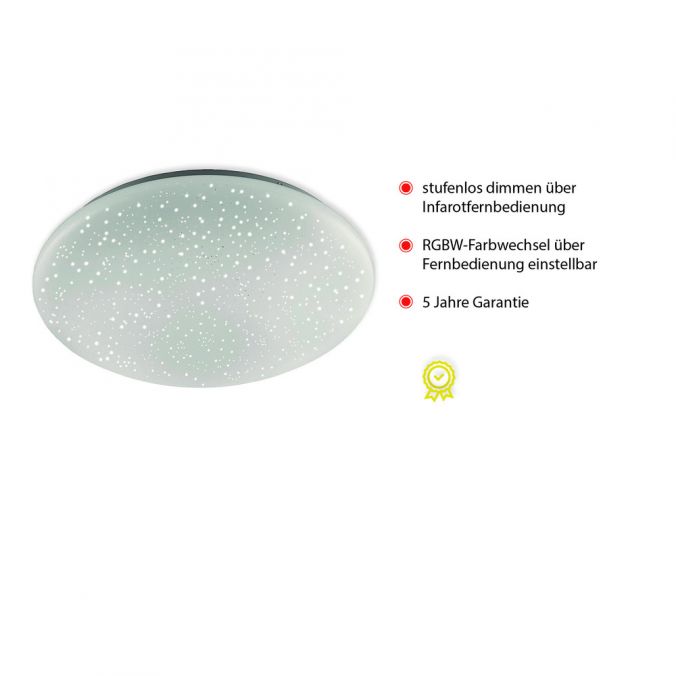 Paul Neuhaus LED-Deckenleuchte, Ø 39cm, Sternenhimmel Optik, rund, weiß, dimmbar Letzter Tag