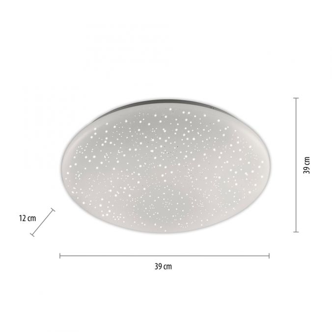 Paul Neuhaus LED-Deckenleuchte, Ø 39cm, Sternenhimmel Optik, rund, weiß, dimmbar Letzter Tag
