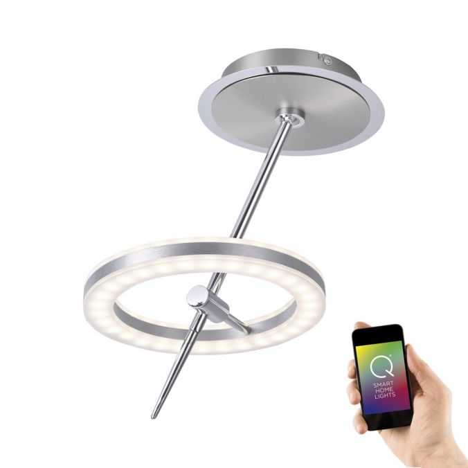 Paul Neuhaus Paul Neuhaus, Q-AMY, LED-Deckenleuchte, dimmbar, CCT, Smart Home (Auslauf)