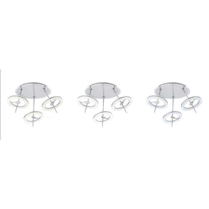 Paul Neuhaus Paul Neuhaus, Q-AMY, LED-Deckenleuchte, stahlfarben, Smart Home (Auslauf) Bis zu 65% Rabatt