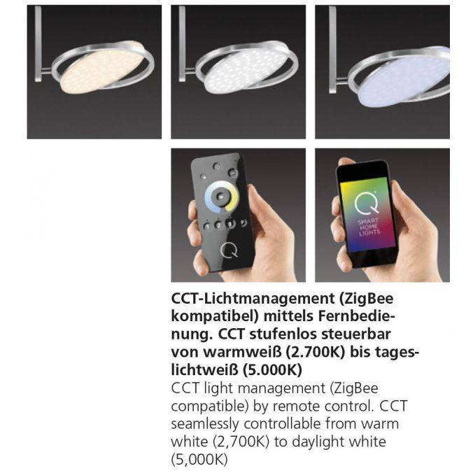 Paul Neuhaus Paul Neuhaus, Q-ORBIT, LED-Deckenleuchte, 31x31cm, Smart Home, dimmbar (Auslauf) Sonderangebot der Fabrik