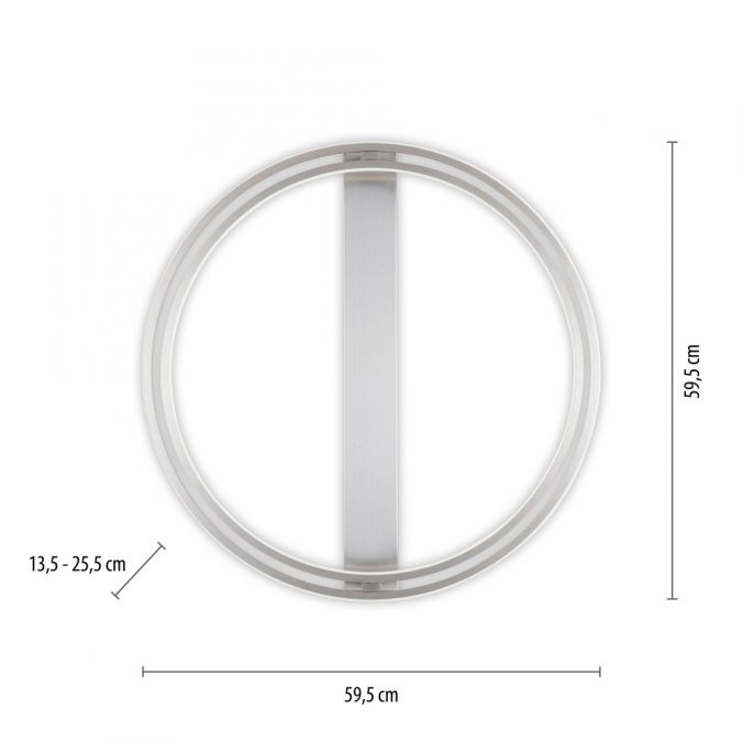 Paul Neuhaus Paul Neuhaus LED Deckenleuchte Q-BELUGA silber dimmbar Smart Home Discount Store für neue Produkte