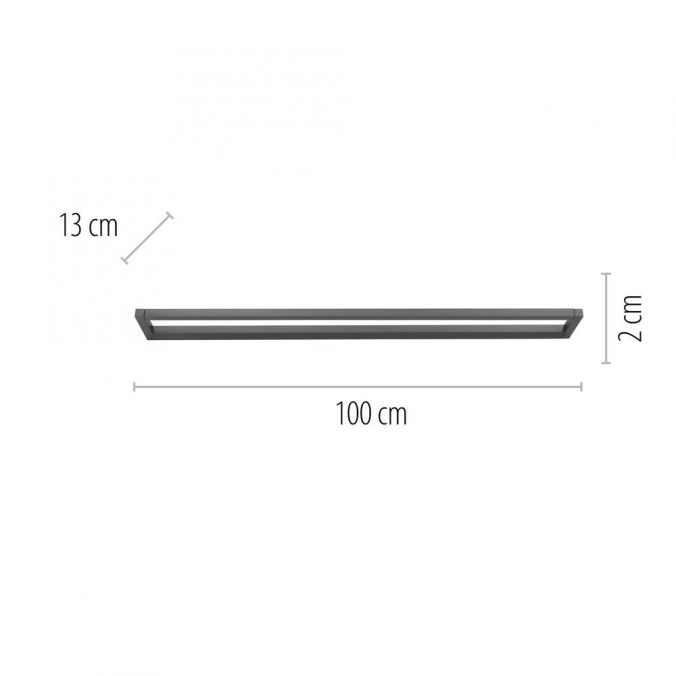 Paul Neuhaus Paul Neuhaus LED Wandleuchte PURE Puro grau eloxiert Touchdimmer Hotsell