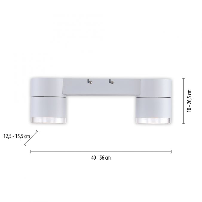 Paul Neuhaus Paul Neuhaus LED Deckenleuchte PURE-NOLA weiß 2 flammig drehbar dimmbar Limitierter Zeitrabatt