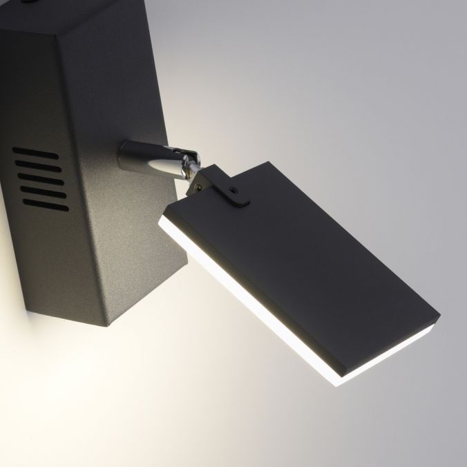 Paul Neuhaus Paul Neuhaus PURE MIRA LED Wandleuchte anthrazit 1 flammig drehbar dimmbar Sonderangebot