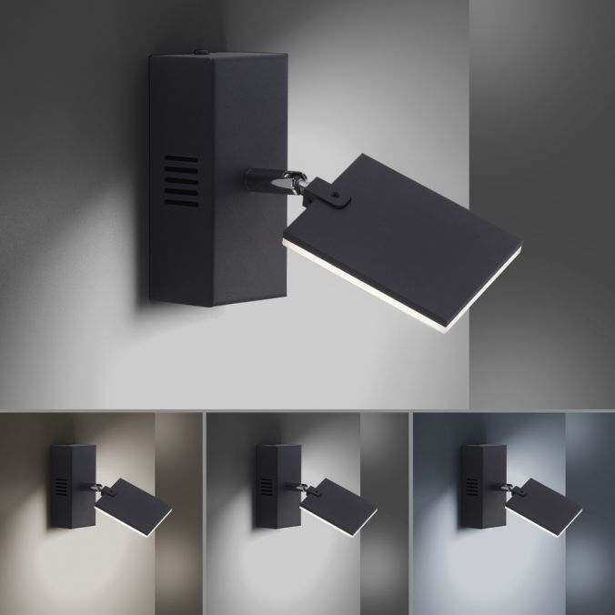 Paul Neuhaus Paul Neuhaus PURE MIRA LED Wandleuchte anthrazit 1 flammig drehbar dimmbar Sonderangebot