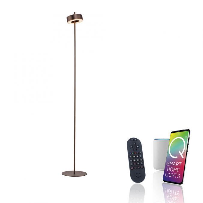 Paul Neuhaus Paul Neuhaus LED Stehleuchte Q-ROTATE dark-metal brown Smarthome