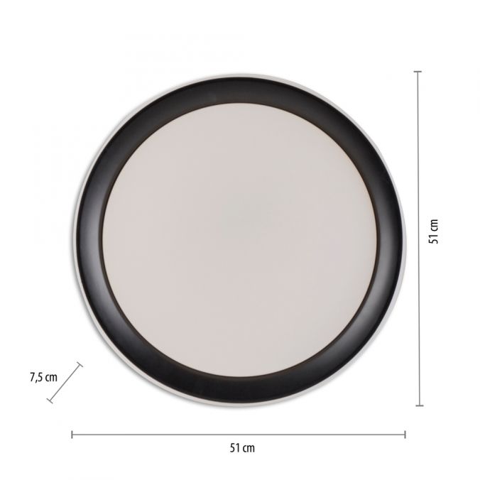 Paul Neuhaus LED Deckenleuchte, rund, schwarz, Smart Home, Farbwechselmodus, dimmbar Begrenztes Angebot