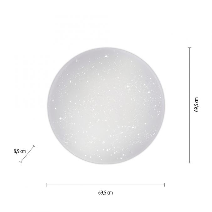 Paul Neuhaus LED Deckenleuchte, weiß, Sternenhimmel-Optik, rund, dimmbar, Cyber Monday