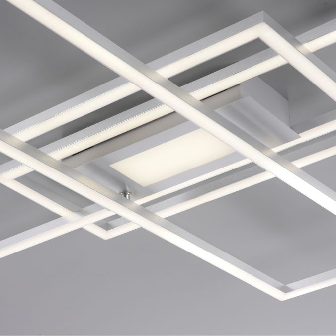 Paul Neuhaus LED Deckenleuchte silberfarbig flach dimmbar Fernbedienung CCT Weihnachtsangebot