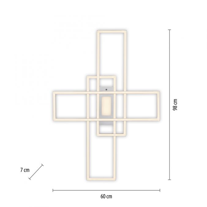 Paul Neuhaus LED Deckenleuchte silberfarbig flach dimmbar Fernbedienung CCT Weihnachtsangebot