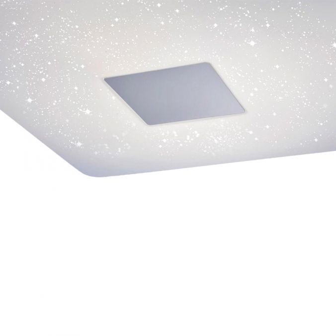 Paul Neuhaus LED Deckenleuchte, Sternenhimmel, 60x60cm, weiß, dimmbar, Vatertagsangebot